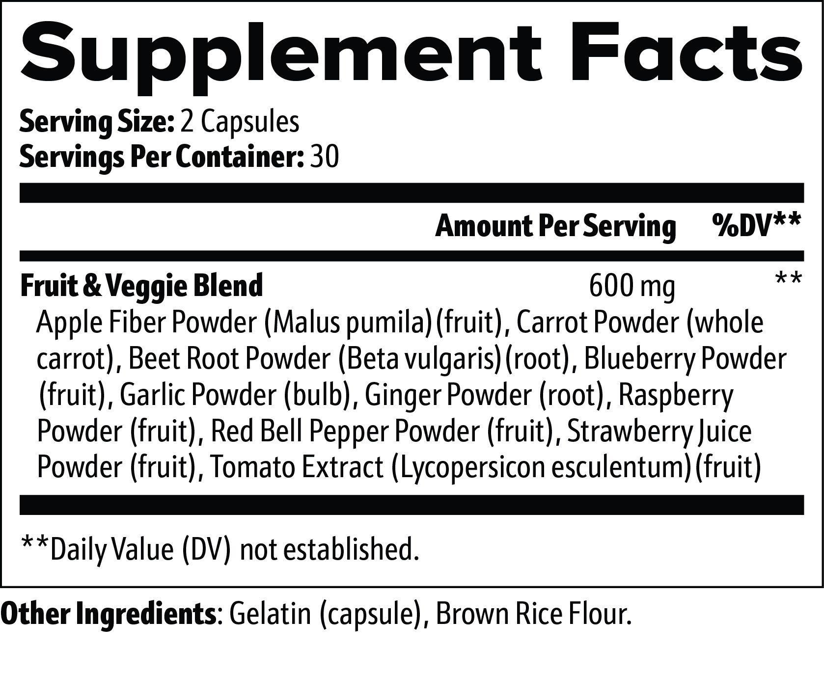 Salad Pill® Fruits & Veggies